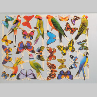 Birds and Butterflies Scrap Sheet