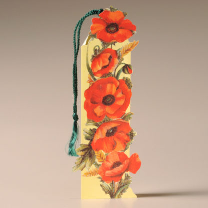 Floral Bookmark Card - Poppies