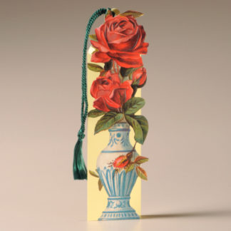 Floral Bookmark Card - Roses in an Urn