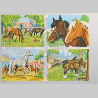 Horses Scrap Sheet 3