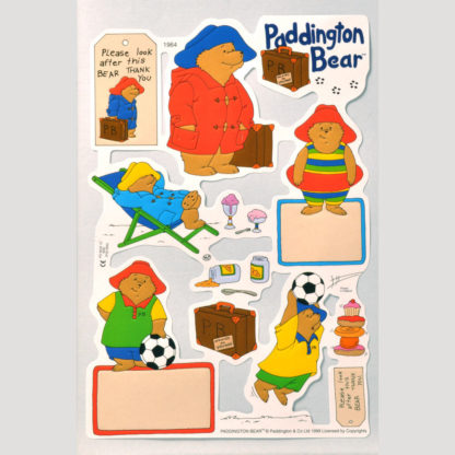 Paddington Bear Scrap Sheet 4
