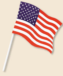 USA Handwaving Flags
